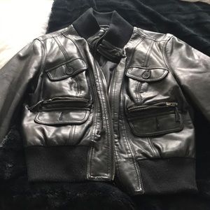 Guess sporty black jacket! Super fun! Like new!